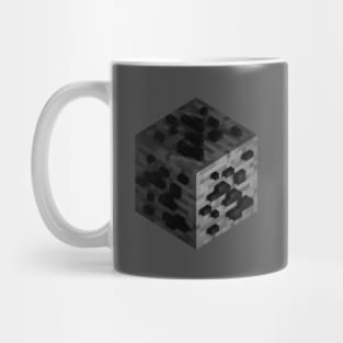 Block Charcoal Ore 3D Mug